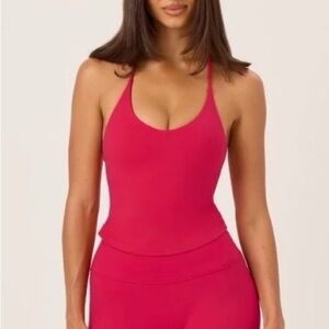 Crop Shop Boutique Elsie Tank Strawberry Medium NWOT